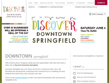 Tablet Screenshot of discoverdowntownspringfield.org